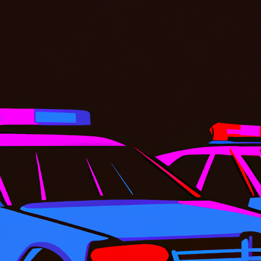 Police Car Lights at Night