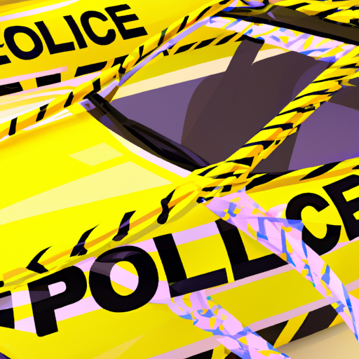 Police Tape at Accident Scene