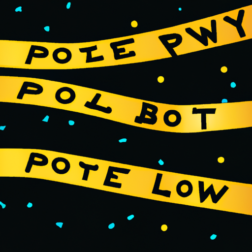 Police Tape at Nighttime Shooting Scene