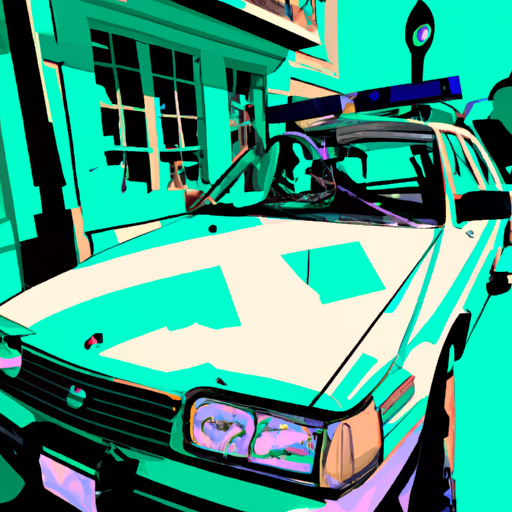 Police car, San Mateo street