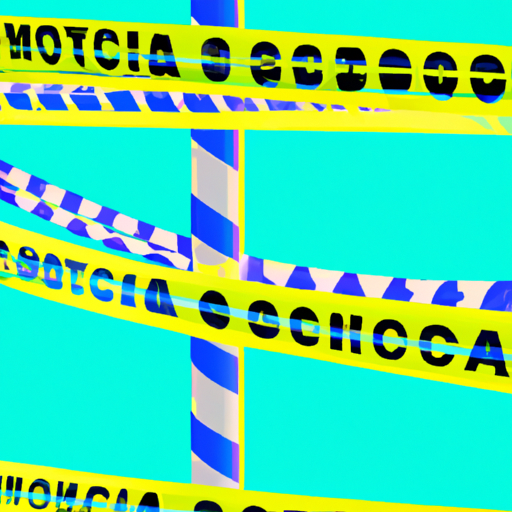 Police tape, Santa Monica beach restrooms