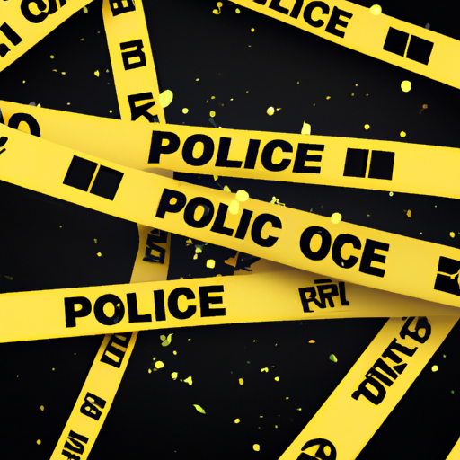 Police tape at crime scene