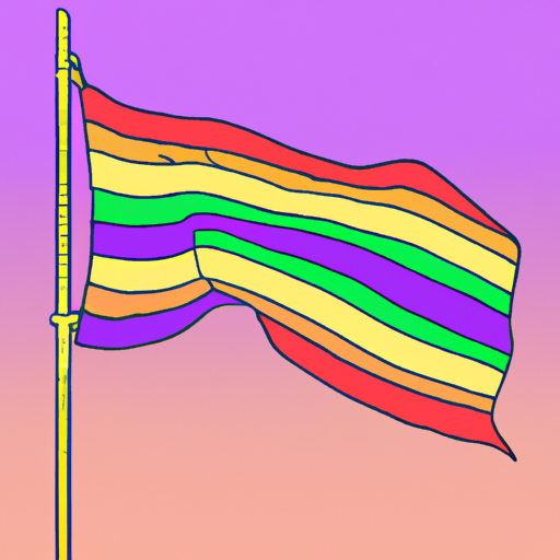 Pride flag at half mast