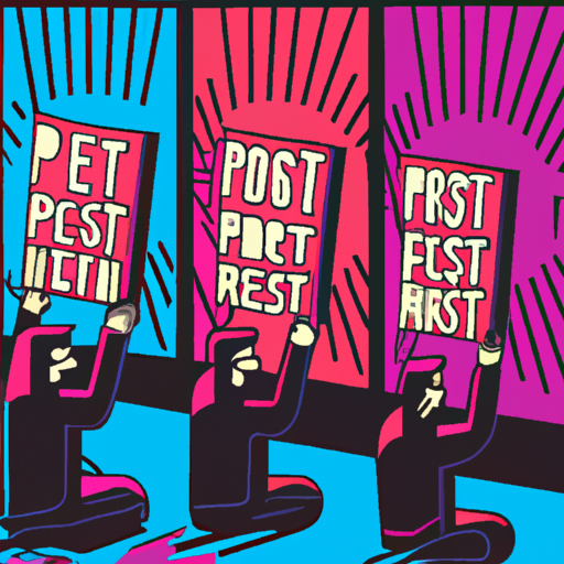 Protesters Holding Recall Posters