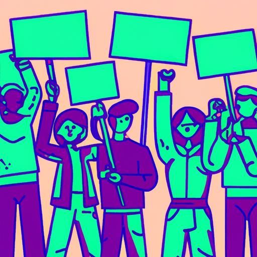 Protesters with Placards