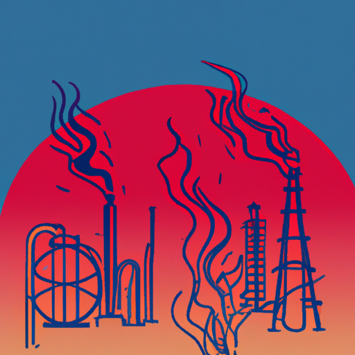 Refinery flare and air pollution