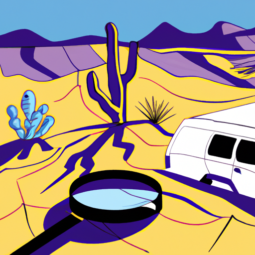 San Bernardino desert, forensic investigation, day scene