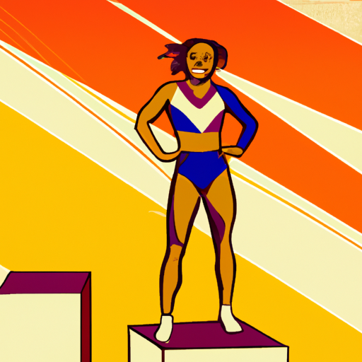 Simone Biles on Podium