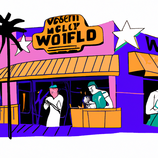 West Hollywood restaurant, armed robbery, night scene